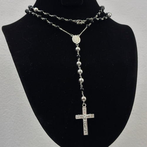 Rosario con Ónix — Plata 950 - nativosjewelry