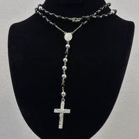 Thumbnail for Rosario con Ónix — Plata 950 - nativosjewelry