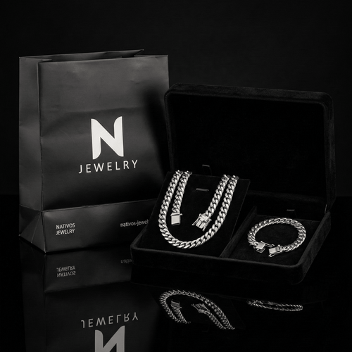 Set Lomo de Corvina 10 mm — Cadena y Pulsera Plata 950 - nativosjewelry
