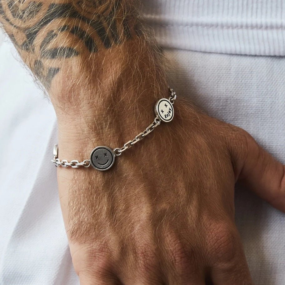Smile Face Plata Ley 950 - nativosjewelry