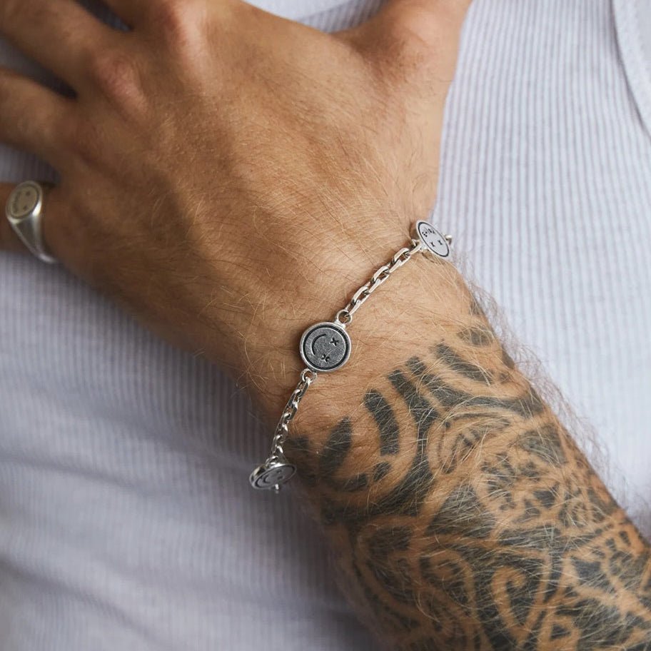 Smile Face Plata Ley 950 - nativosjewelry