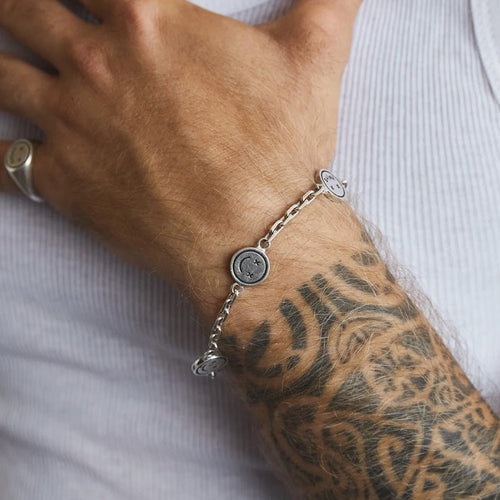 Smile Face Plata Ley 950 - nativosjewelry