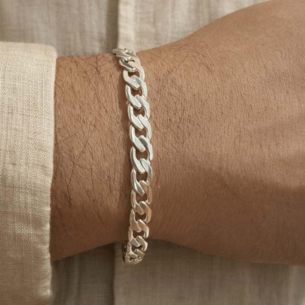 Hexagonal Precisión 6mm — Silver Bracelet 950 - nativosjewelry
