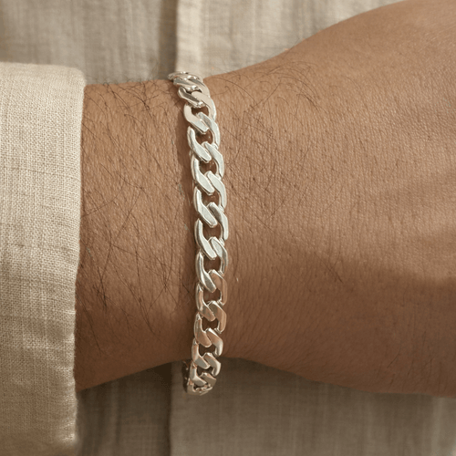 Hexagonal Precisión 6mm — Silver Bracelet 950 - nativosjewelry