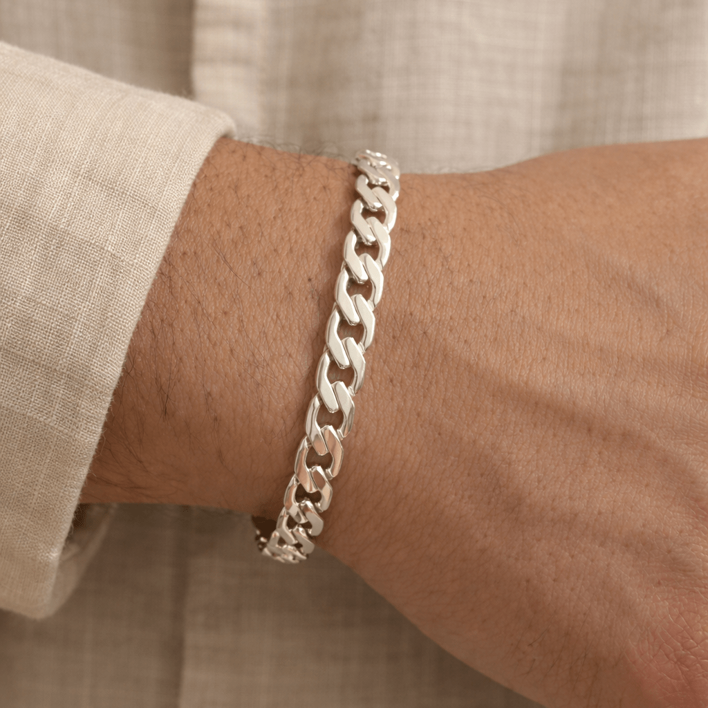 Hexagonal Precisión 6mm — Silver Bracelet 950 - nativosjewelry