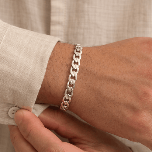 Hexagonal Precisión 6mm — Silver Bracelet 950 - nativosjewelry
