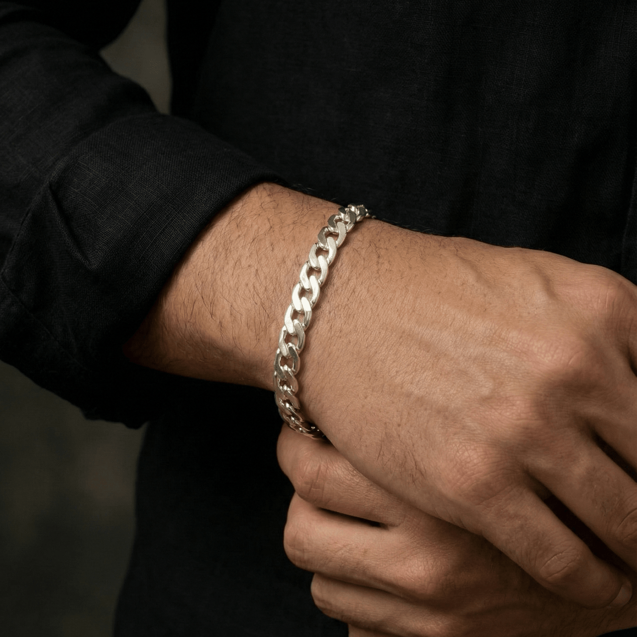 Hexagonal Precisión 6mm — Silver Bracelet 950 - nativosjewelry