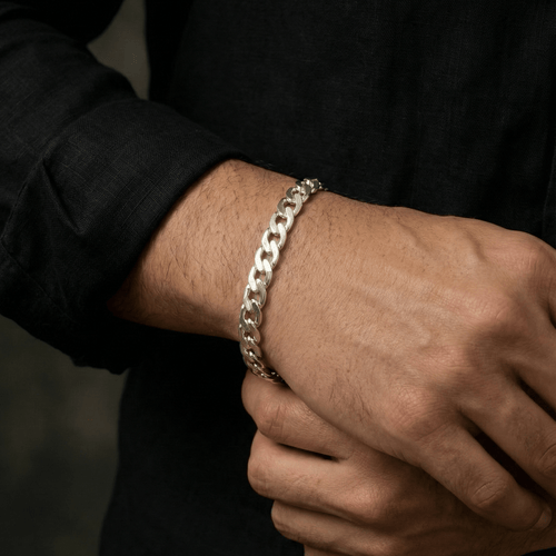 Hexagonal Precisión 6mm — Silver Bracelet 950 - nativosjewelry