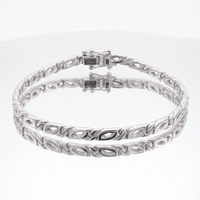 Thumbnail for Mónaco Sutil — 3 mm Silver Bracelet 950 - nativosjewelry