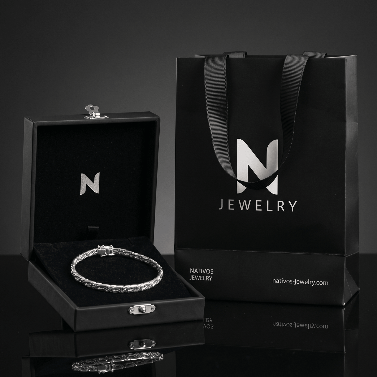 Mónaco Sutil — 3 mm Silver Bracelet 950 - nativosjewelry