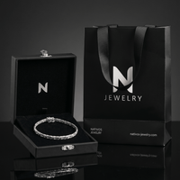 Thumbnail for Mónaco Sutil — 3 mm Silver Bracelet 950 - nativosjewelry