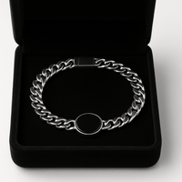Thumbnail for Miami Esencia Ónix 6mm — Silver Cuban Bracelet 999 (21cm) - nativosjewelry