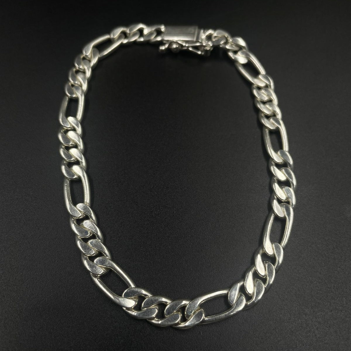 Pack Anillo labrado y Pulsera Fígaro de Plata 950 - nativosjewelry