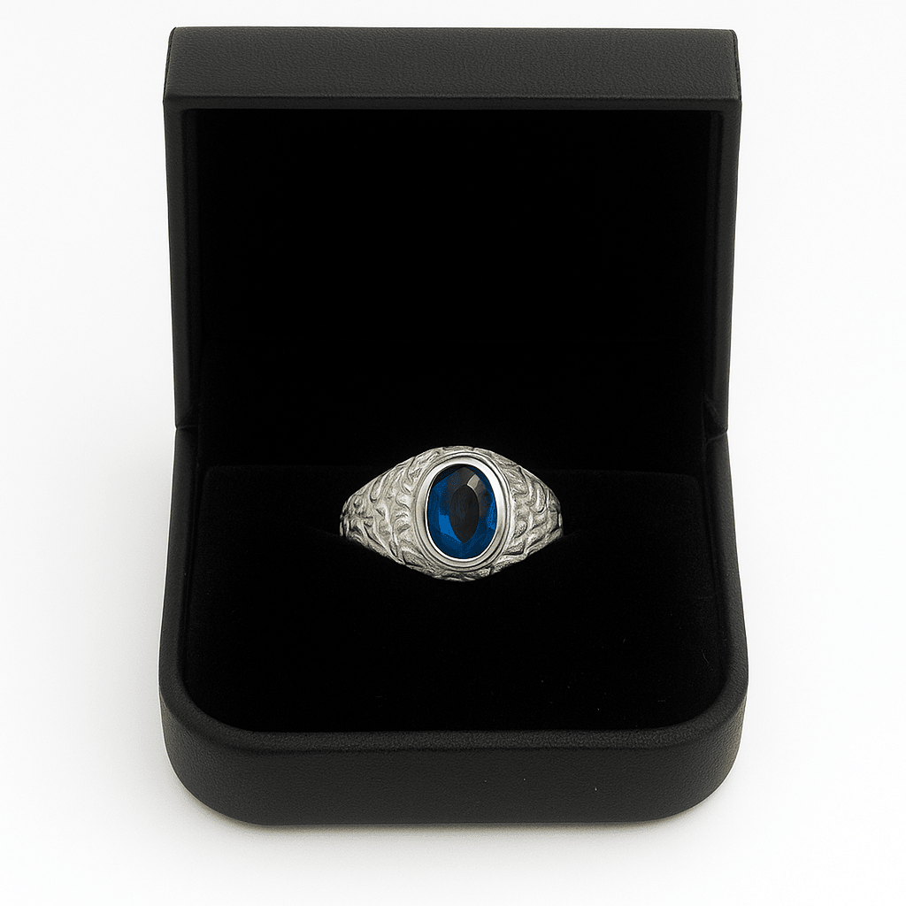 Pack Anillo labrado y Pulsera Fígaro de Plata 950 - nativosjewelry
