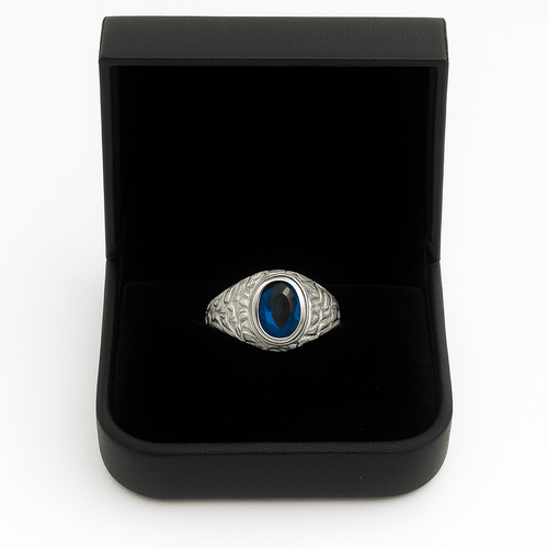 Pack Anillo labrado y Pulsera Fígaro de Plata 950 - nativosjewelry