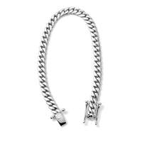 Thumbnail for Cuban Esencia 7mm — Silver Cuban Bracelet 999 (21cm / 8”) - nativosjewelry