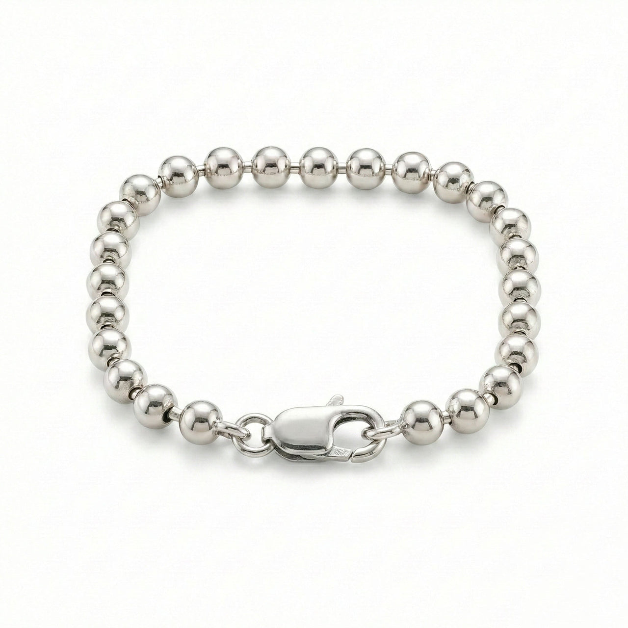 Cuentas Carácter — Silver Beaded Bracelet 950 - nativosjewelry