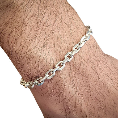 Forcet Versátil 3mm — Silver Bracelet 950 Adjustable (21cm) - nativosjewelry
