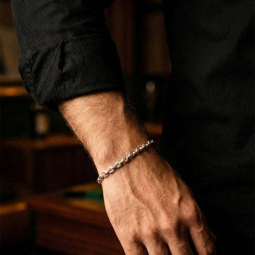 Forcet Versátil 3mm — Silver Bracelet 950 Adjustable (21cm) - nativosjewelry