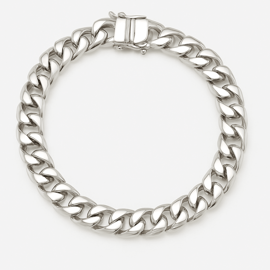 Lomo Liderazgo 7mm — Silver Bracelet 950 (21cm) - nativosjewelry