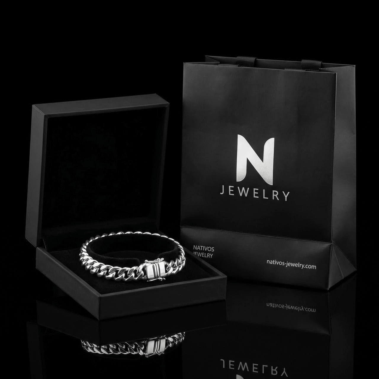 Lomo Liderazgo 7mm — Silver Bracelet 950 (21cm) - nativosjewelry