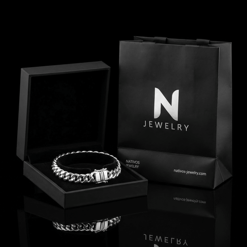 Lomo Liderazgo 7mm — Silver Bracelet 950 (21cm) - nativosjewelry