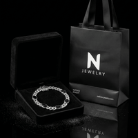 Thumbnail for Miami Distinción Ónix — 6mm Silver Cuban Bracelet 950 - nativosjewelry