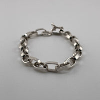 Thumbnail for Pulsera de Plata ley 950 Rolo Oval - nativosjewelry