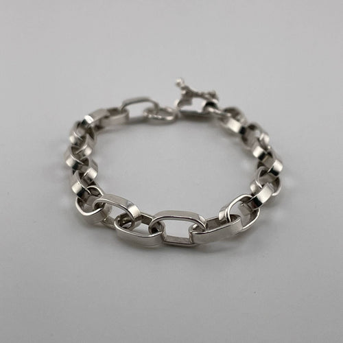 Pulsera de Plata ley 950 Rolo Oval - nativosjewelry