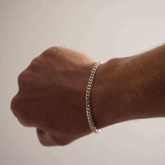 Miami Sutil 4mm — Silver Cuban Bracelet 950 - nativosjewelry