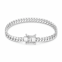 Thumbnail for Miami Sutil 4mm — Silver Cuban Bracelet 950 - nativosjewelry