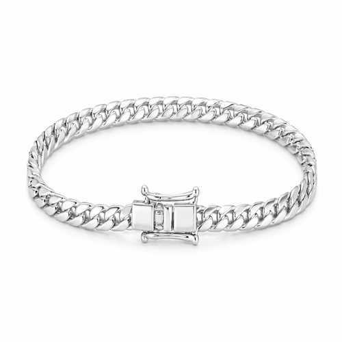 Miami Sutil 4mm — Silver Cuban Bracelet 950 - nativosjewelry