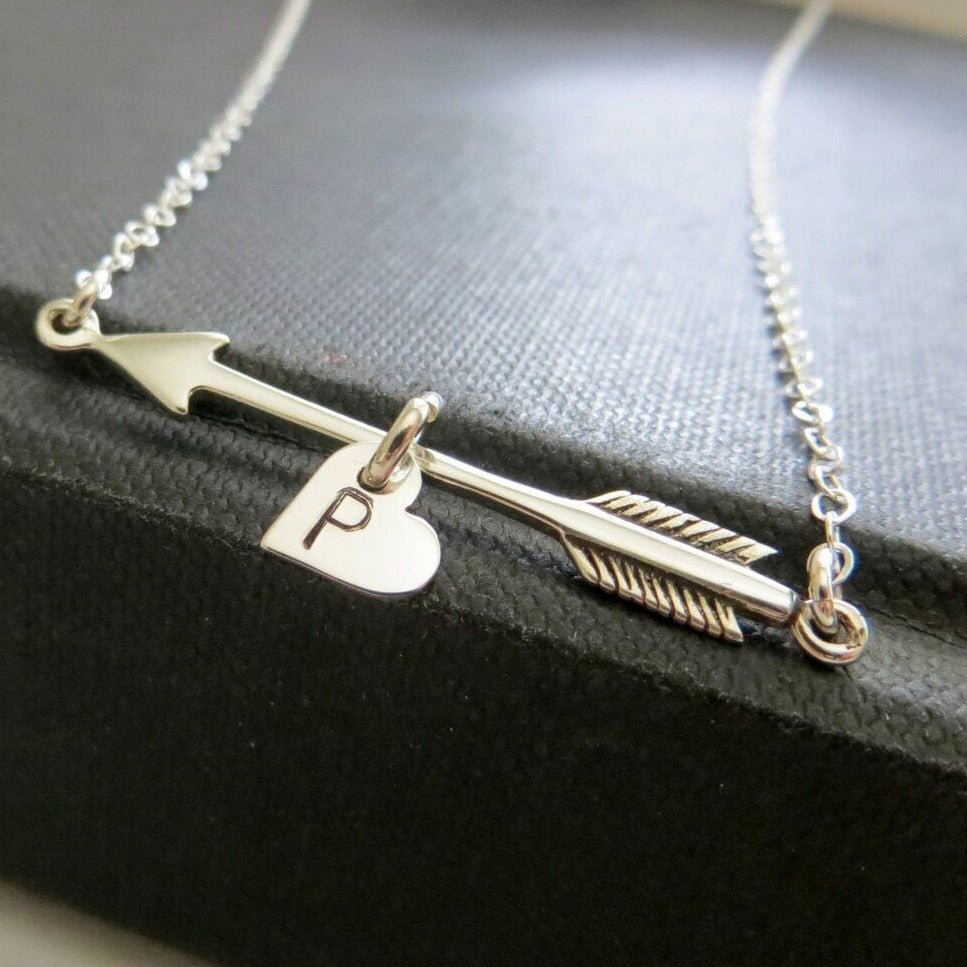 Corazón Flechado Plata Ley 950 - nativosjewelry