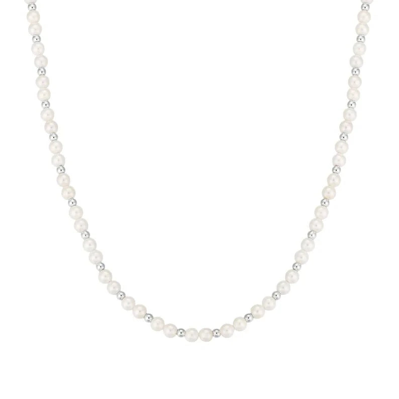 Perlas checas con cuentas de plata - nativosjewelry