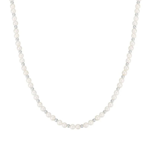 Perlas checas con cuentas de plata - nativosjewelry