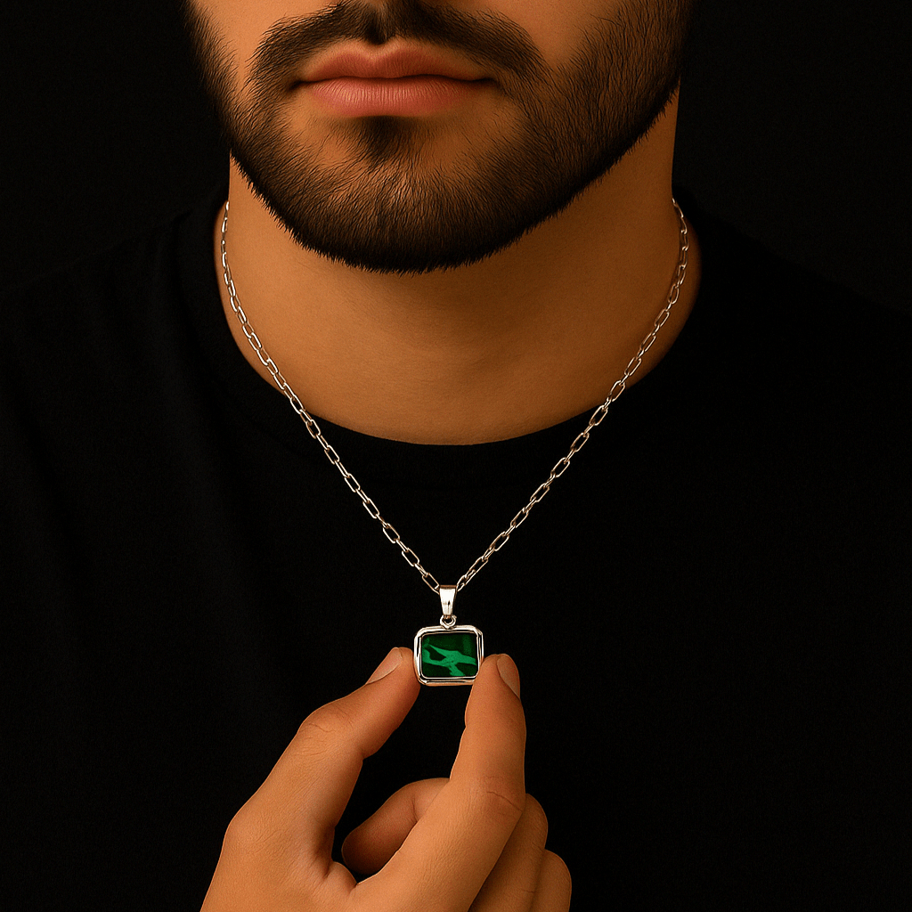 Collar Tempus — Turquesa Natural Silver 950 - nativosjewelry