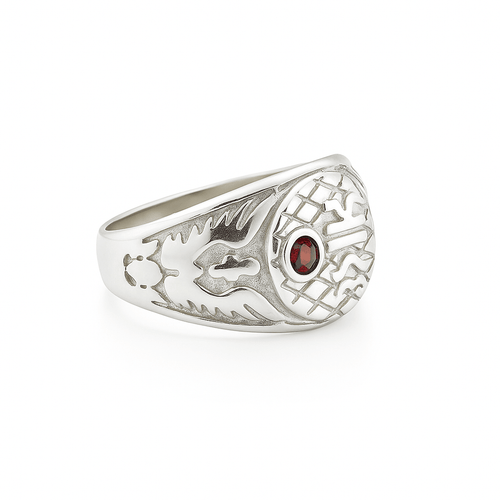 Eagle Rubi Ring - nativosjewelry