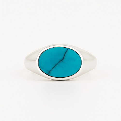 Eye Serenity — Turquoise Ring Silver 950 - nativosjewelry