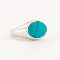 Thumbnail for Eye Serenity — Turquoise Ring Silver 950 - nativosjewelry
