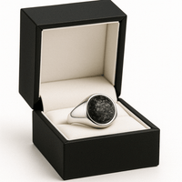 Thumbnail for Obsidian Guard — Obsidiana Ring Silver 950 - nativosjewelry