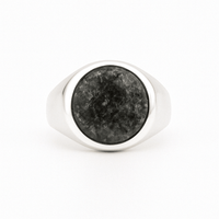 Thumbnail for Obsidian Guard — Obsidiana Ring Silver 950 - nativosjewelry