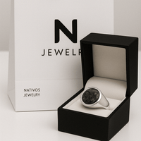 Thumbnail for Obsidian Guard — Obsidiana Ring Silver 950 - nativosjewelry