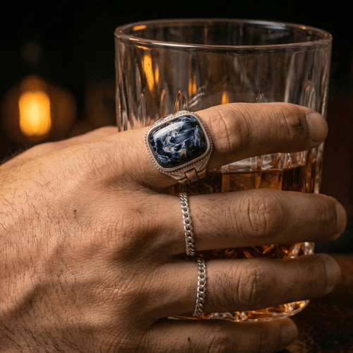 Pietersita — Anillo Plata 950 - nativosjewelry