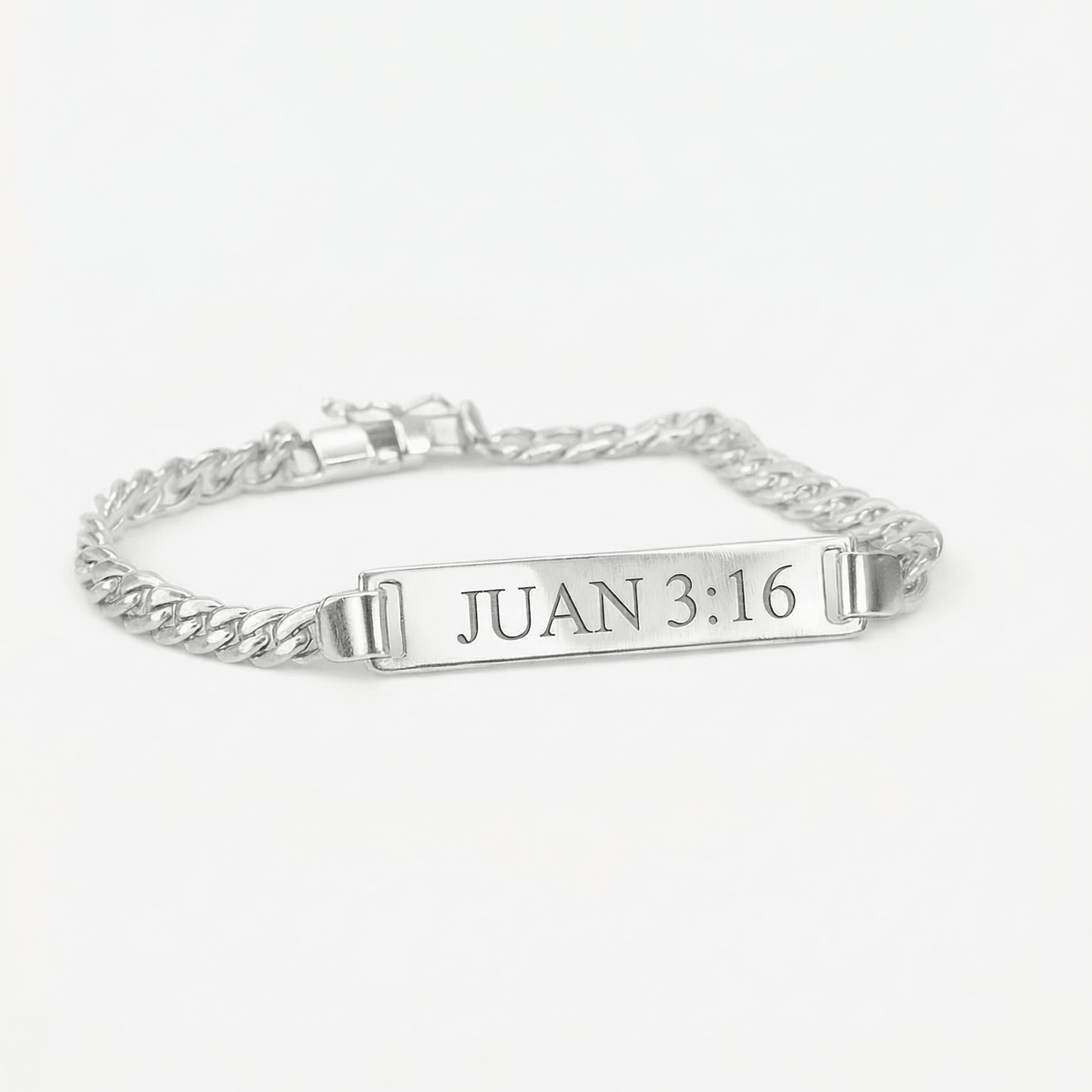 Esclava Identidad 5mm — Silver ID Bracelet 950 (20cm) - nativosjewelry