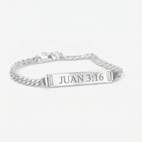 Thumbnail for Esclava Identidad 5mm — Silver ID Bracelet 950 (20cm) - nativosjewelry