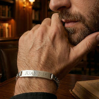 Thumbnail for Esclava Identidad 5mm — Silver ID Bracelet 950 (20cm) - nativosjewelry