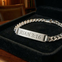 Thumbnail for Esclava Identidad 5mm — Silver ID Bracelet 950 (20cm) - nativosjewelry
