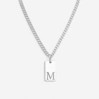 Thumbnail for Microlomo con Placa Inicial — Plata 925 & 950 - nativosjewelry
