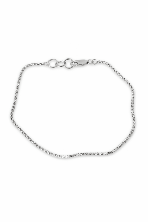 Box Minimal 925 — Silver Box Bracelet Adjustable - nativosjewelry
