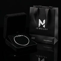Thumbnail for Box Minimal 925 — Silver Box Bracelet Adjustable - nativosjewelry
